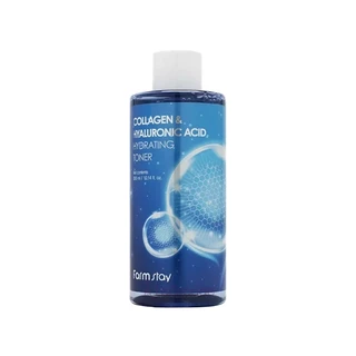 Farmstay Collagen & Hyaluronic Acid Hydrating Toner 300ml em Oferta na Shopee