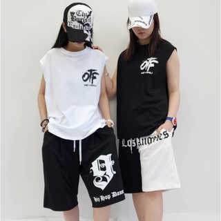 Camiseta Muscular Gráfica DDDANCE OTF Hip-Hop – Roupa De Dança Unissex (3 Cores)