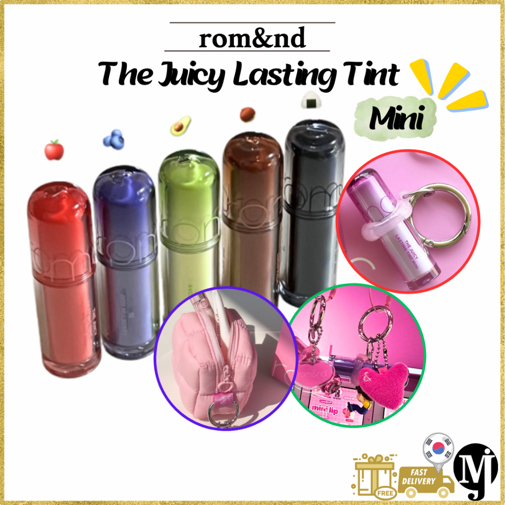 rom & nd romand The Juicy Lasting Tint MIni 13 Cores | Shopee Brasil