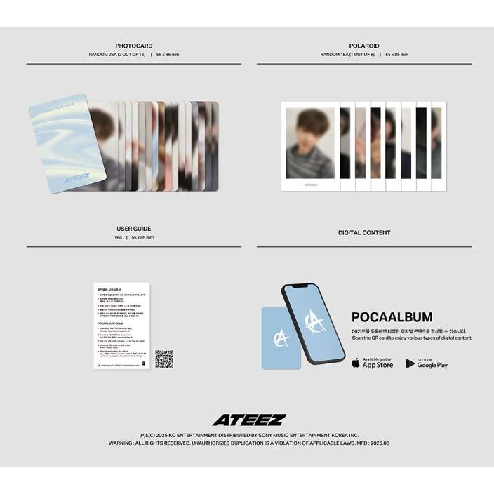 ATEEZ [ GOLDEN HOUR : Part.3 ] Poca album ver. (Member SELECT