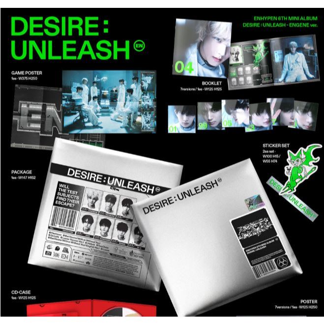 ENHYPEN 6th Mini Album [ DESIRE : UNLEASH ] E ver. | Shopee Brasil