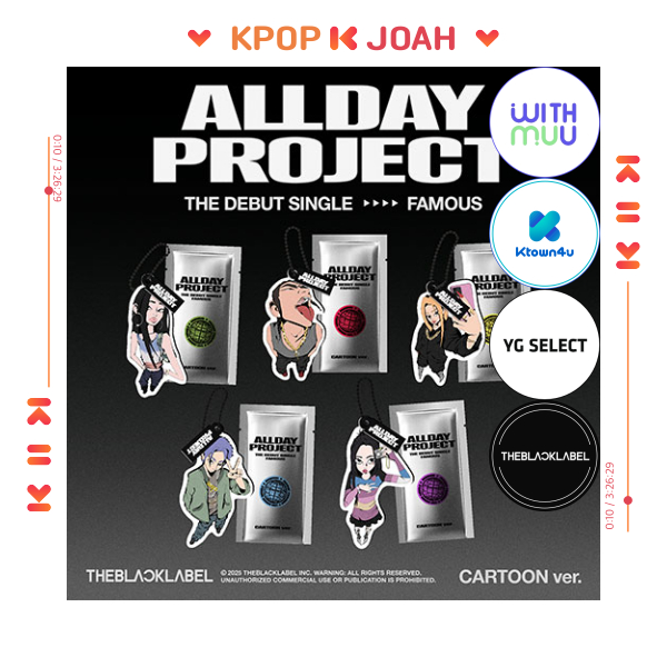 POB][5 SET](CARTOON ver.) ALLDAY PROJECT [FAMOUS] THE DEBUT SINGLE