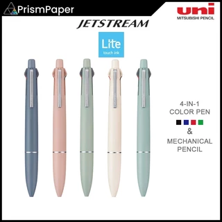 Caneta Multifuncional Uni Jetstream Lite Touch Ink 4 E 1 (Tinta De 4 Cores Lápis Mecânico) 0.5 Mm [Fabricado No Japão]