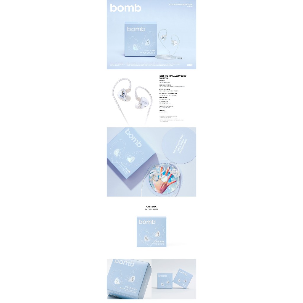 K-POP・アジア ILLIT bomb: 3rd Mini Album (Merch Ver.) ILLIT - [ BOMB ] 3RD MINI ALBUM (MERCH Ver.) | Shopee Brasil