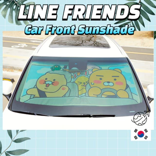 KAKAO FRIENDS Guarda-Sol Dianteiro – Bonito Bloqueador Solar Dobrável Para Carro Da Coreia Capa Proteção UV E Calor
