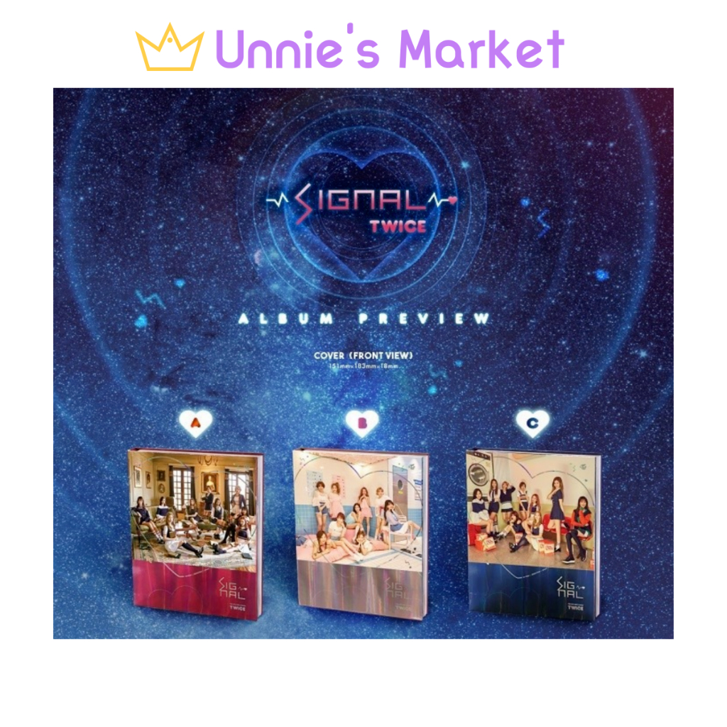 TWICE 4th Mini Album SIGNAL(A/B/C Ver) | Shopee Brasil