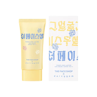 the face shop power long-lasting sun cream 50ml spf50+ pa+++ the face shop X darcygom collaboration