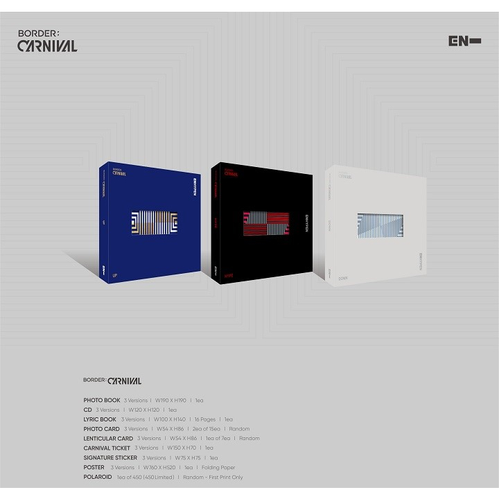 ENHYPEN - 2ND MINI ALBUM [BORDER : CARNIVAL] | Shopee Brasil