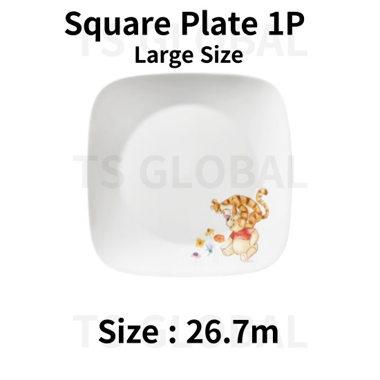 CORELLE Disney Winnie The Pooh Tableware Collection (Prato Redondo