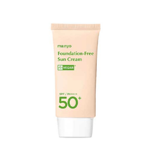 manyo factory foundation free sun cream 50ml spf50+ pa++++