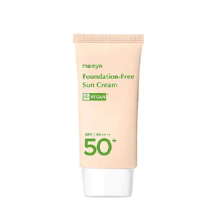 manyo factory foundation free sun cream 50ml spf50+ pa++++