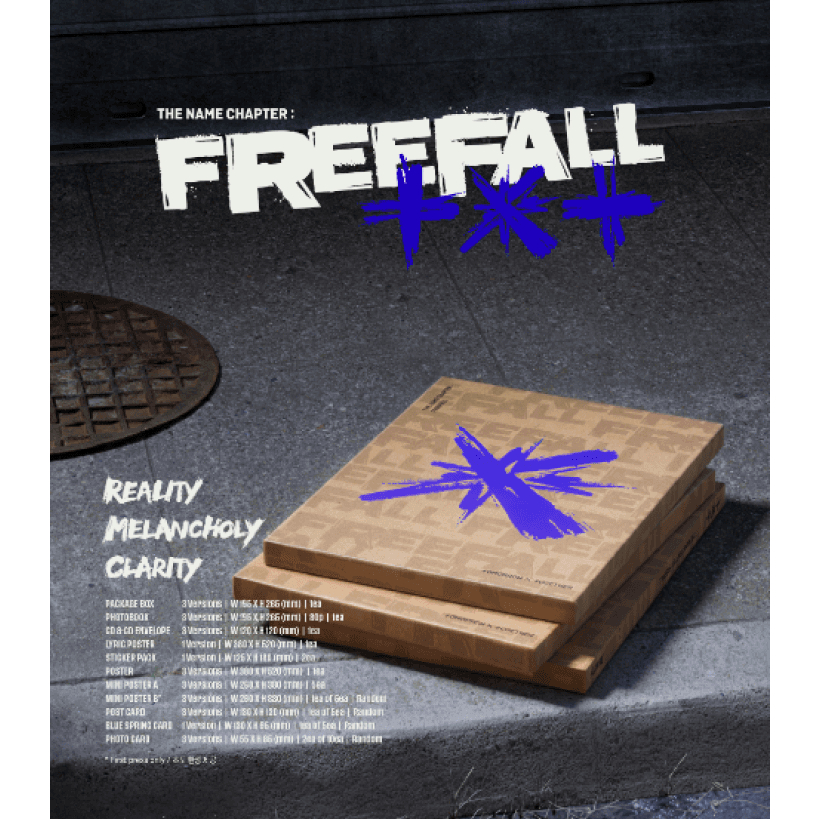 TXT Album - The Name Chapter: FREEFALL | Shopee Brasil