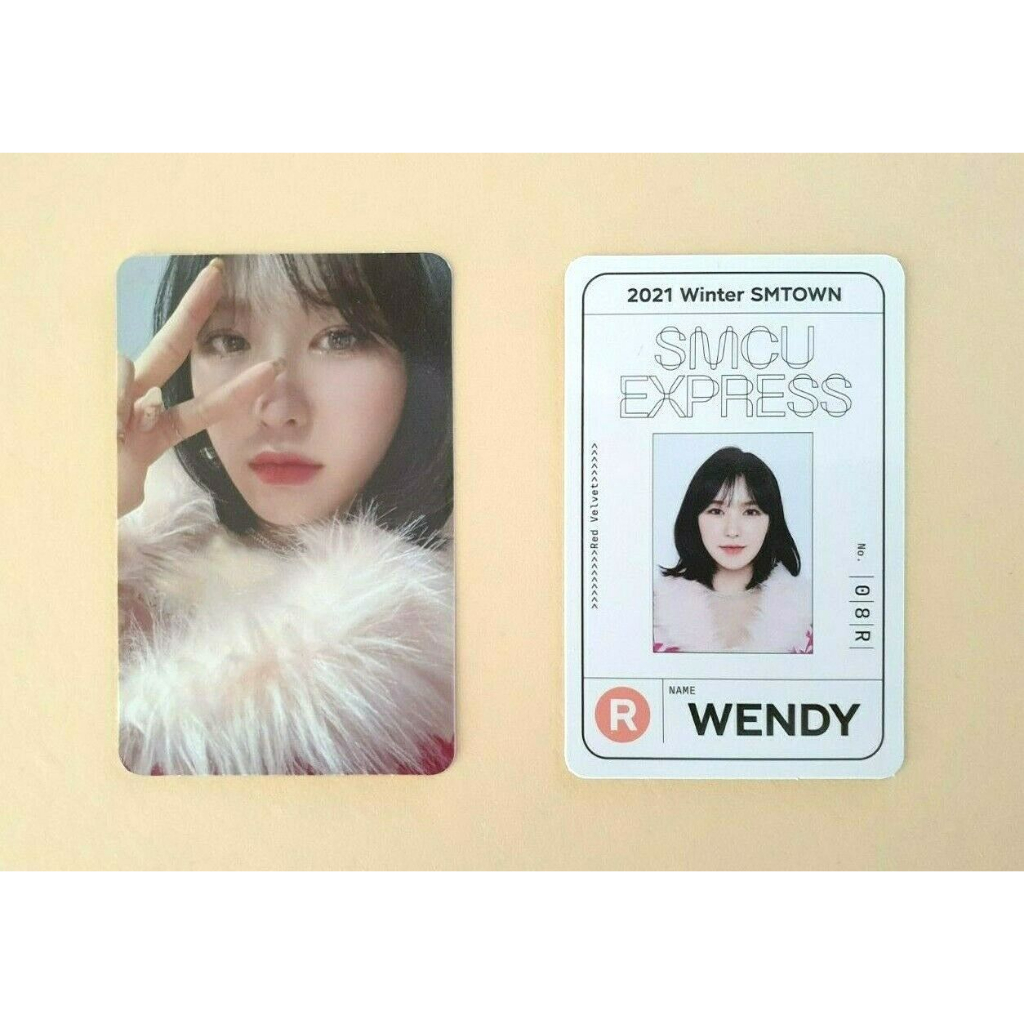 2021 Inverno SMTOWN : SMCU Express Red Velvet Aespa Cartão Oficial