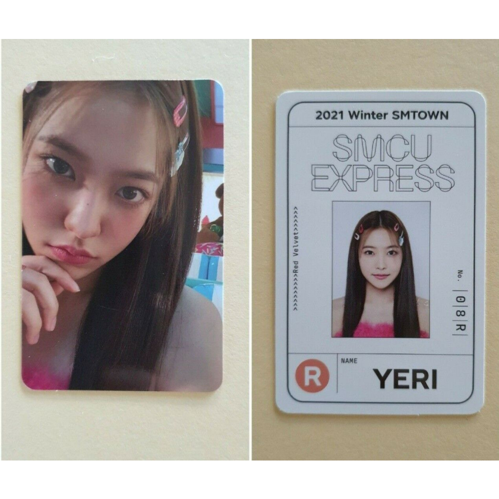 2021 Inverno SMTOWN : SMCU Express Red Velvet Aespa Cartão Oficial