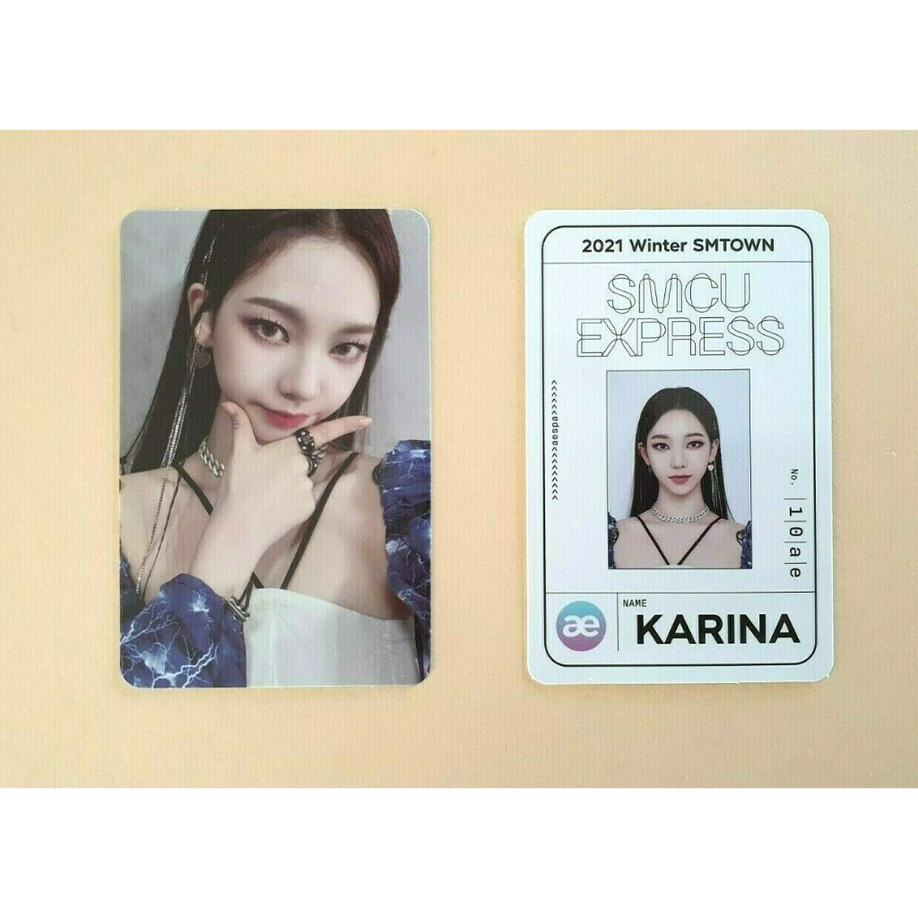 2021 Inverno SMTOWN : SMCU Express Red Velvet Aespa Cartão Oficial