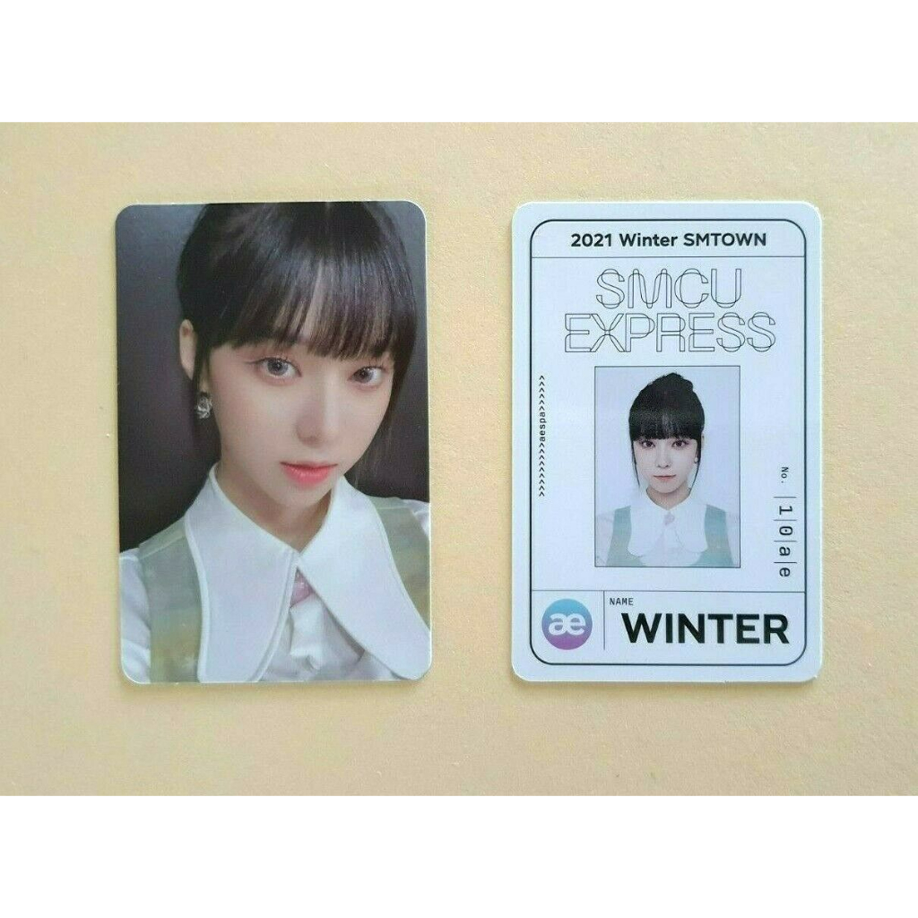 2021 Inverno SMTOWN : SMCU Express Red Velvet Aespa Cartão Oficial