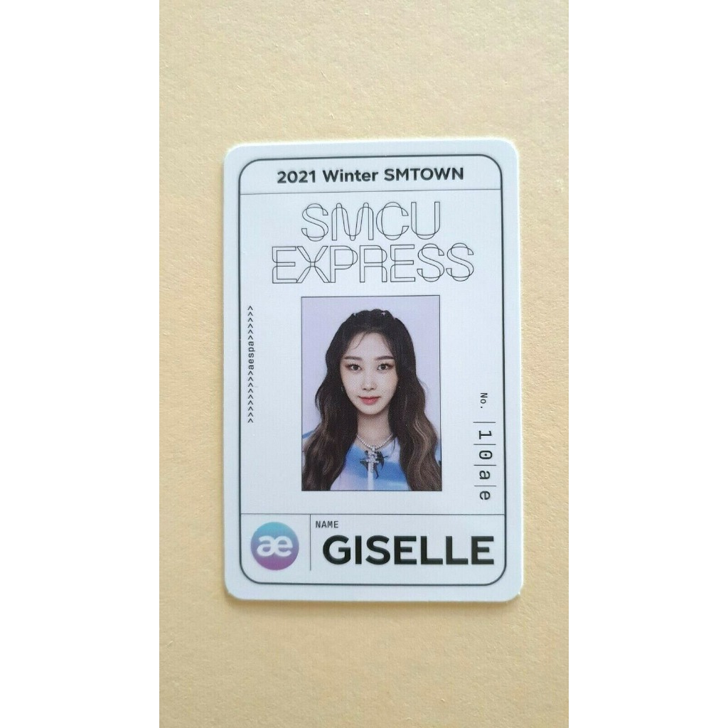 2021 Inverno SMTOWN : SMCU Express Red Velvet Aespa Cartão Oficial