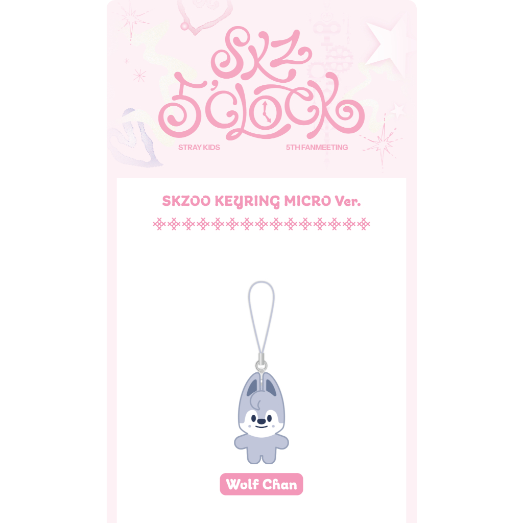 Stray Kids SKZOO KEYRING MICRO Ver. - SKZ 5'CLOCK | Shopee Brasil