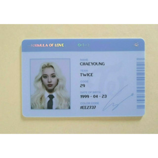 TWICE 3o Álbum Fórmula De Love : O + T = 3 Cartão Oficial De Foto