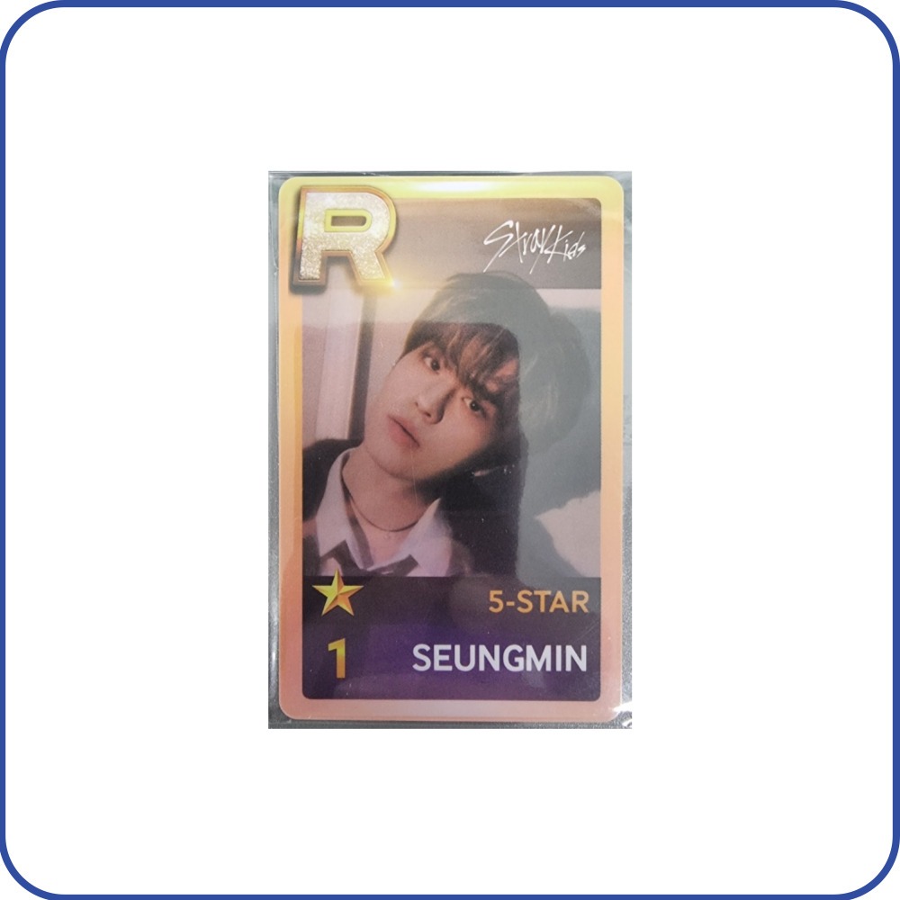 SSJYP シュスジェ スキズ　リアルカード　ミッションプレイ　チャンビン SUPERSTAR JYP GAME-Cartão Fotográfico Da Missão STRAY KIDS