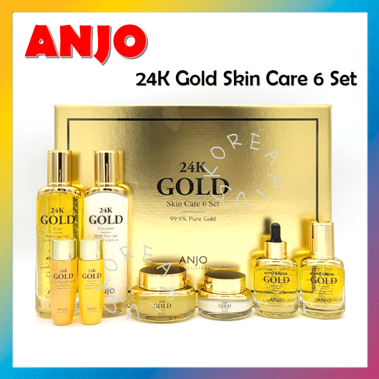 [ANJO] Conjunto 24K Gold Skin Care 6 | Shopee Brasil