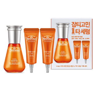 the face shop dr.belmer vita serine tone serum 45ml & spot relief cream 15ml+15ml