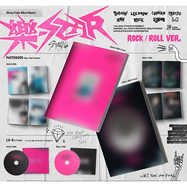 STRAY KIDS - [ 樂-STAR (ROCK STAR) ] Mini Album Rock & Roll Ver