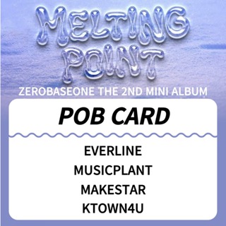 ZEROBASEONE ZB1 Album MELTING POINT Digipack POB PHOTOCARD WITHMUU MAKESTAR