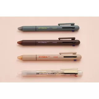 [MONAMI O'CLACK Caneta Esferográfica 3 Em 1 (0,5mm) + Lápis Mecânico (HB)