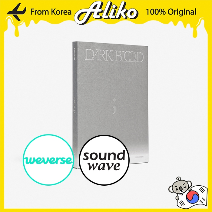 WEVERSE POB] ENHYPEN Album - Dark Blood [ENGENE VER.] | Shopee Brasil
