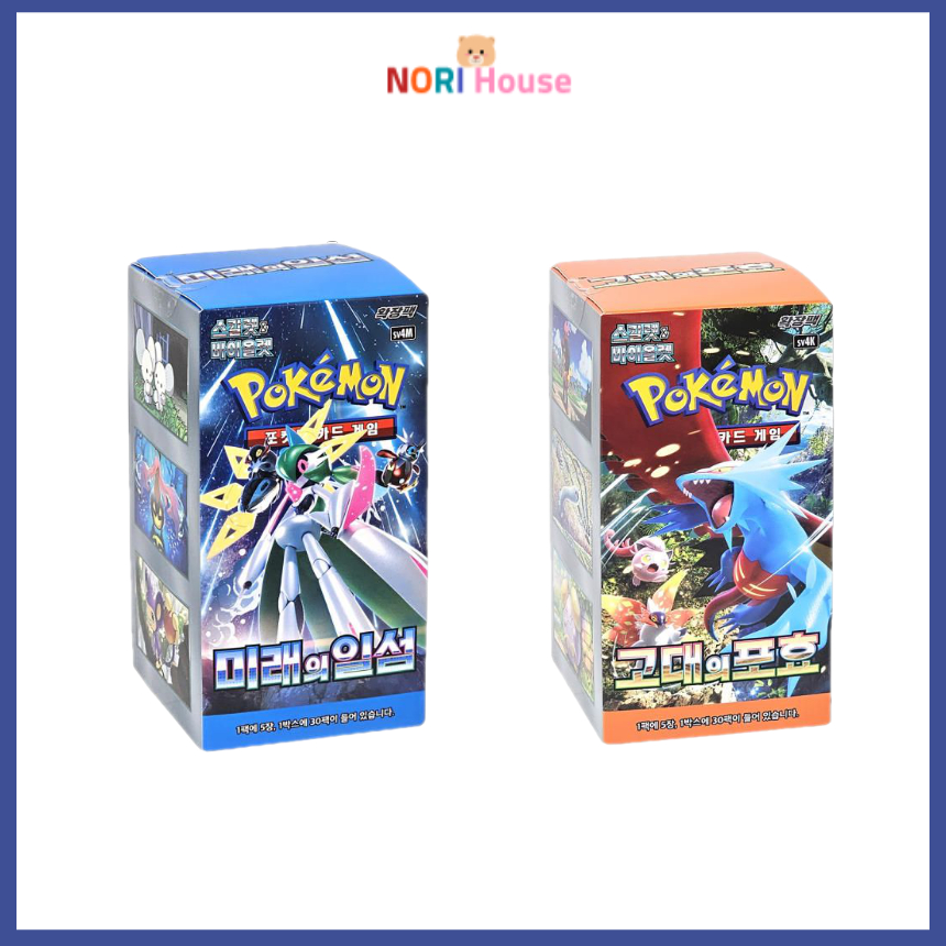 Pokemon Card Scarlet & Violet Antigo Raro Futuro Flash Booster Box 1Box 30packs 2023 Novo SV4M