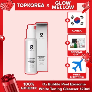 GLOWMELLOW 1 + 1 O2 Bubble Peel Exosome White Toning Cleanser 120ml TOPKOREA Envio Da Coreia