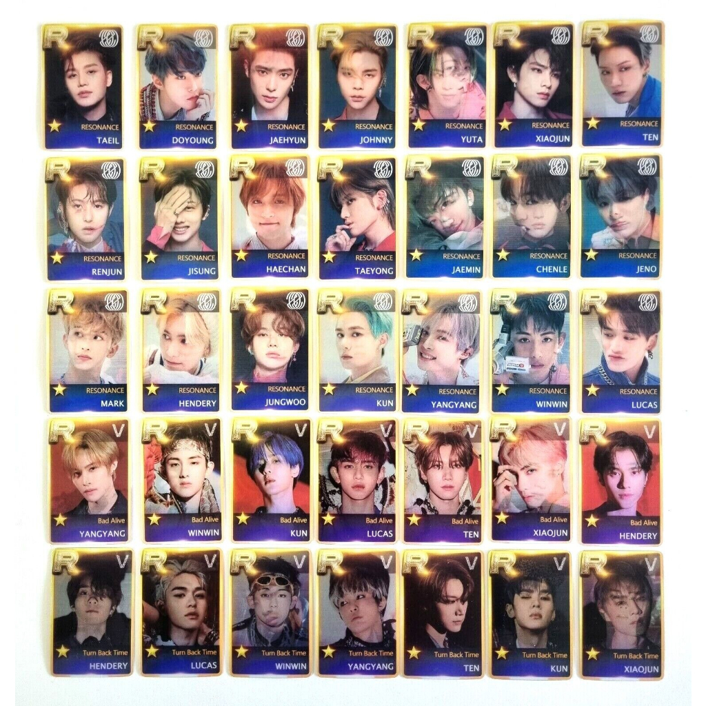 Nct WayV Resonance Bad Alive Turn Back Time Lenticular Photocard