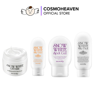 SecretKey Snow White Milky Pack/Creme Branco/Loção Láctea Branca/Gel De Mancha