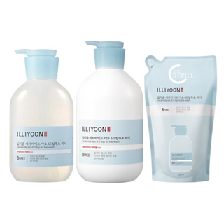 illiyoon ceramide ato 6.0 top toe wash 500ml, 1000ml, refill 500ml