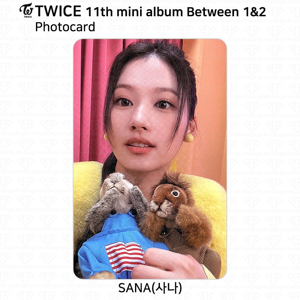TWICE 11o Mini Álbum Entre 1 & 2 Sana Photocard Cartão Postal