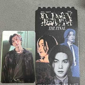 BTS SUGA Agust D TOUR トレカ フォトカード BTS SUGA | Agust D Tour'd-Day'cartão Fotográfico De Concerto Final