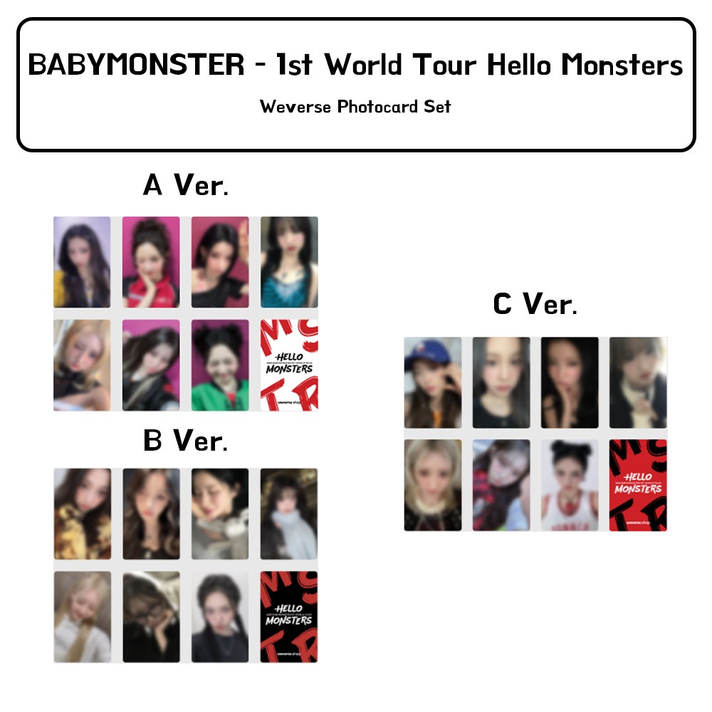 BABYMONSTER HELLO MONSTERS IN SEOUL Weverse Pick Up Photocard | Shopee ...