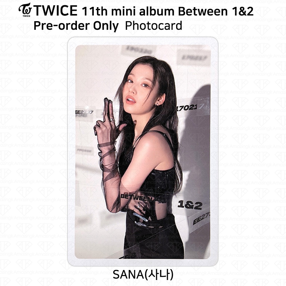 TWICE 11o Mini Álbum Entre 1 & 2 Sana Photocard Cartão Postal