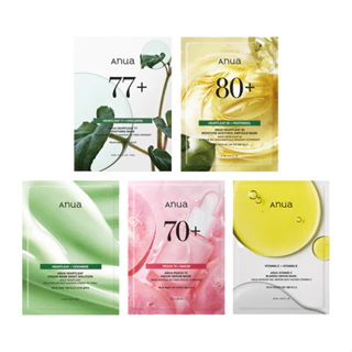 Anua Sheet Mask 5types (Soothing / Ampoule / Cream / Peach / Vitamin C) em Oferta na Shopee