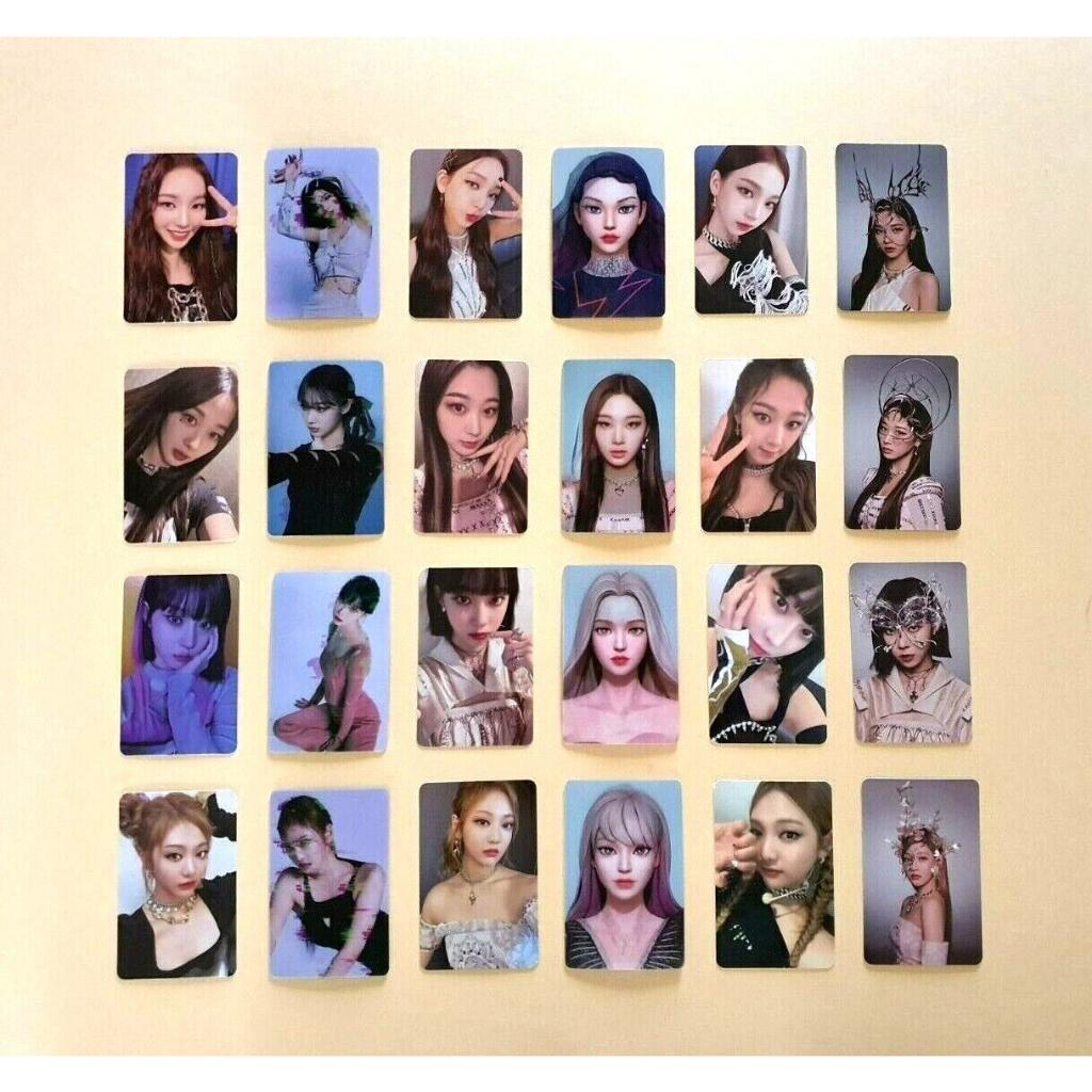 aespa トレカ Kpop Aespa 1o Mini Álbum Savage Cartão Fotográfico Oficial