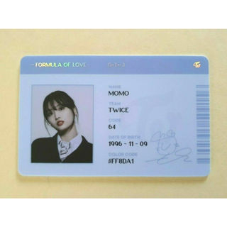 TWICE 3o Álbum Fórmula De Love : O + T = 3 Cartão Oficial De Foto