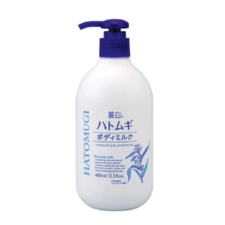 Hatomugi white coix body milk 400ml em Oferta na Shopee