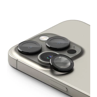 Ringke Camera Lens Frame Glass para iPhone 15 Pro Tampa da Lente da Câmera com Molduras de Liga de Alumínio