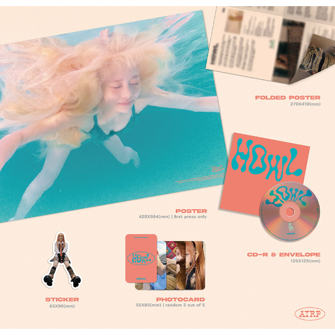 CHUU [HOWL] 1st MINI ALBUM | Shopee Brasil