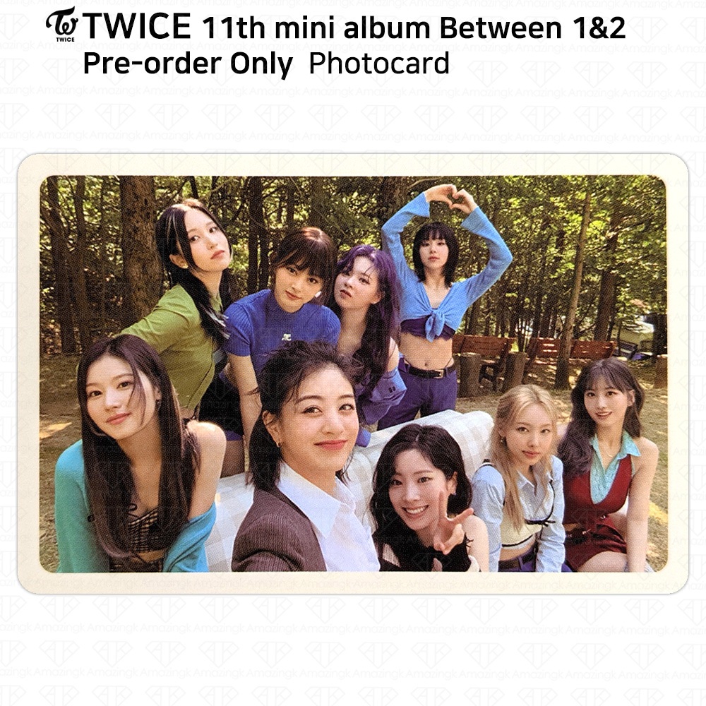 TWICE 11o Mini Álbum Entre 1 & 2 Sana Photocard Cartão Postal