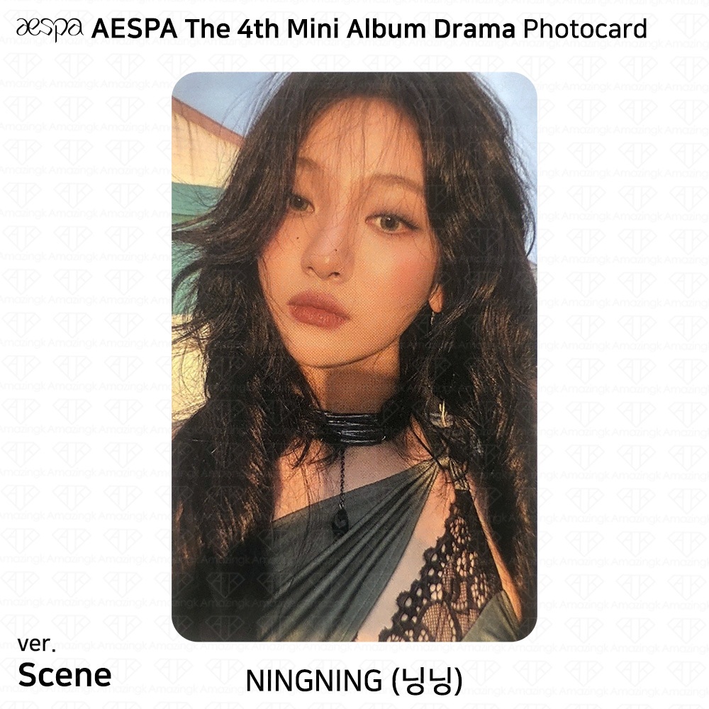 Aespa 4o Mini Álbum Drama Photocard Gigante Smini Scene Sequence