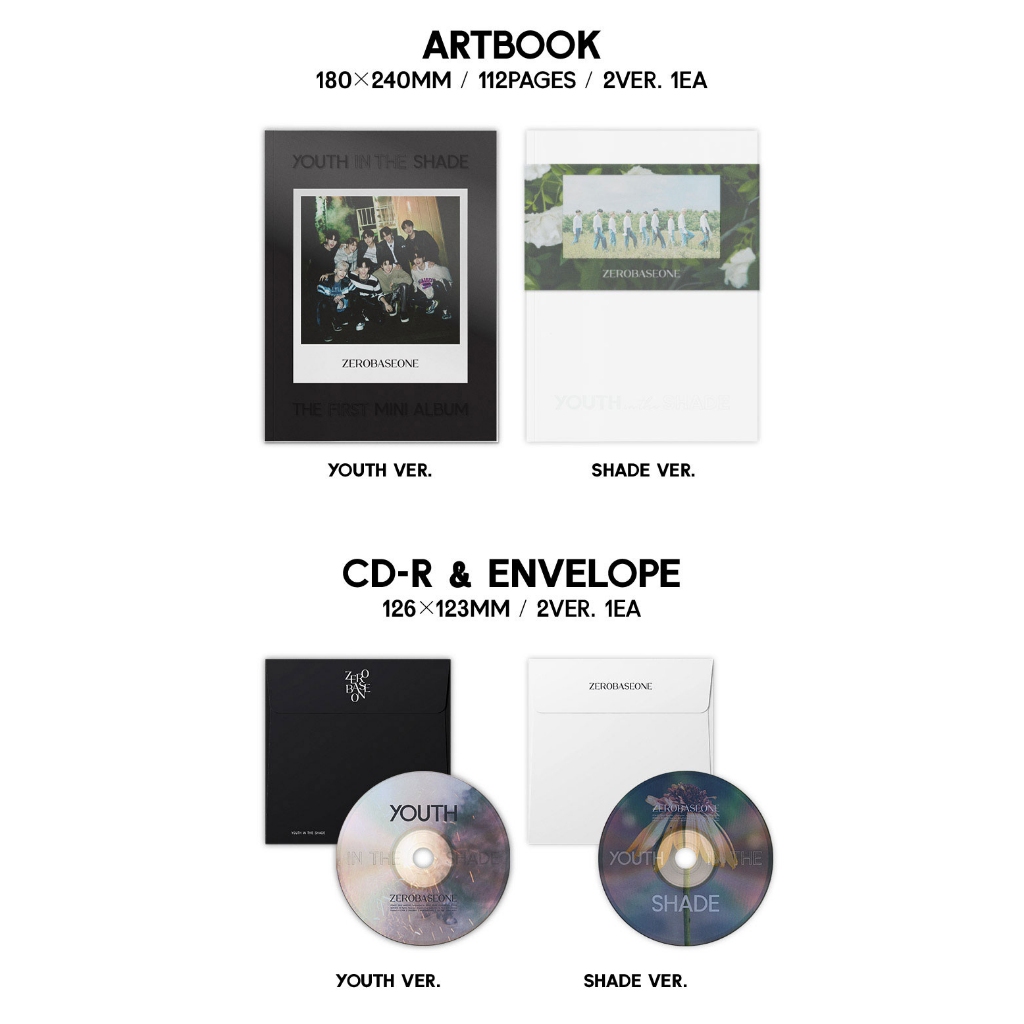 邦楽 NG 1th mini album ZEROBASEONE ZB1 - 1st Mini ALBUM [YOUTH IN THE SHADE