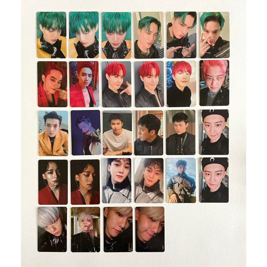 EXO 6o Álbum OBSESSION Fotocard Oficial K-Pop Baekhyun Chanyeol