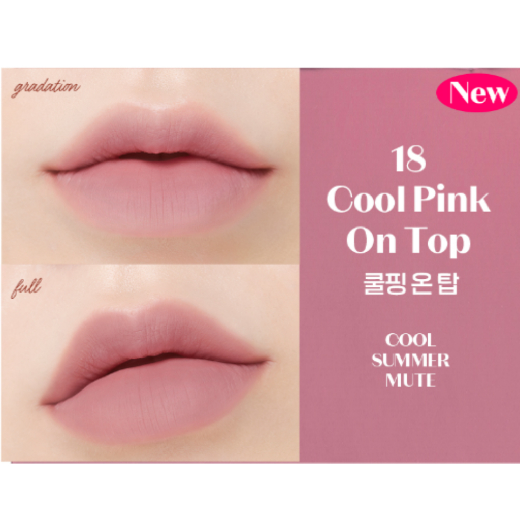 ETUDE] Fixing Tint 18 Cores Matte Tint Cool Pink On Top | Shopee